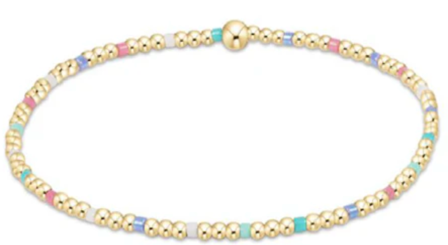 Hope Sincerity Pattern 2mm Bead Bracelet Spring 2025