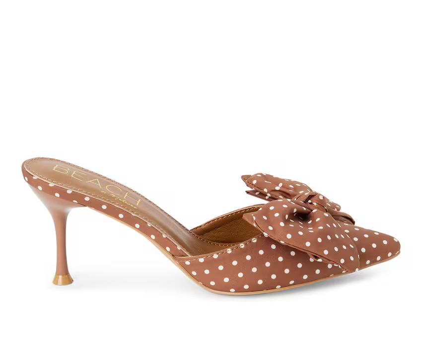 Goldie Brown Dot Heel