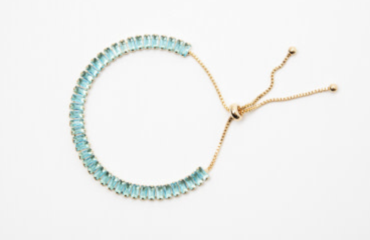 14k Gold Plated Elevated Tennis Bracelet