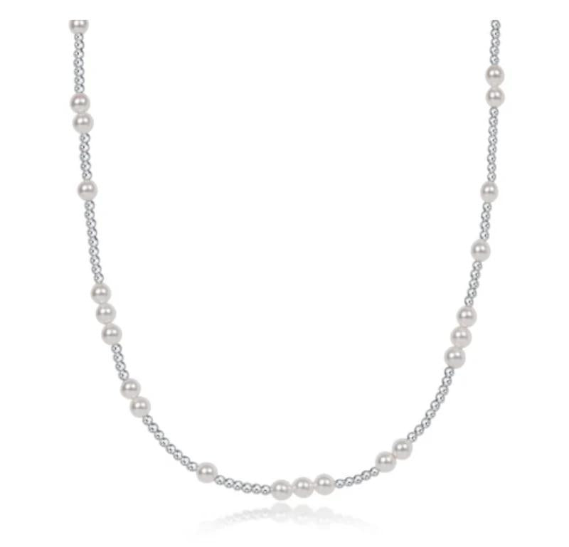 15" Choker Hope Unwritten Sterling - Pearl
