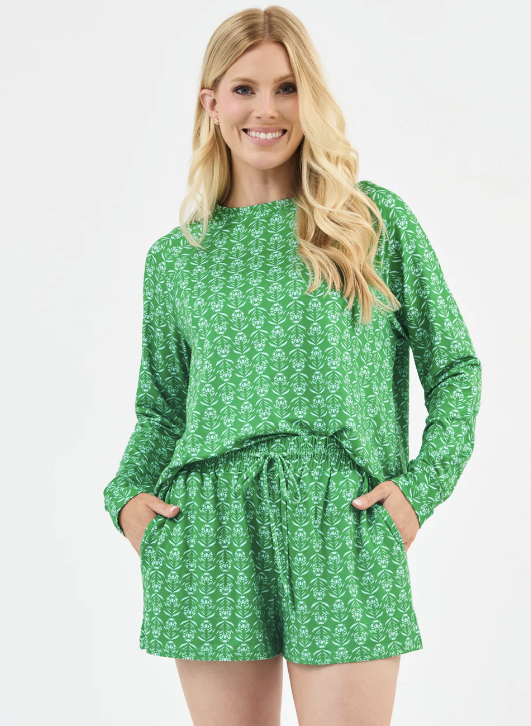 Annie Short Set (Palm Desmask Green)