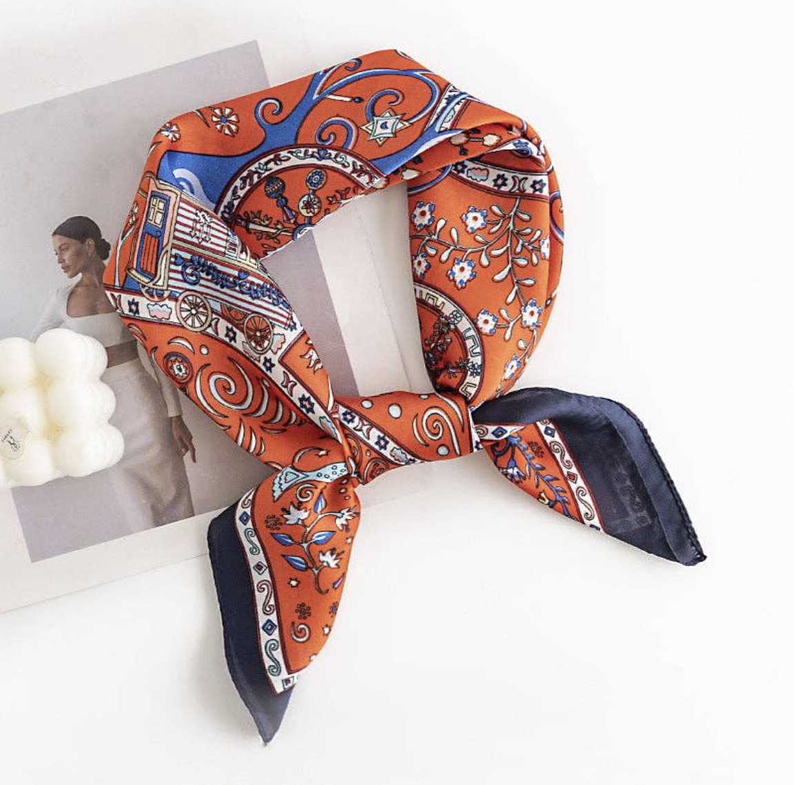 Satin Square Scarves