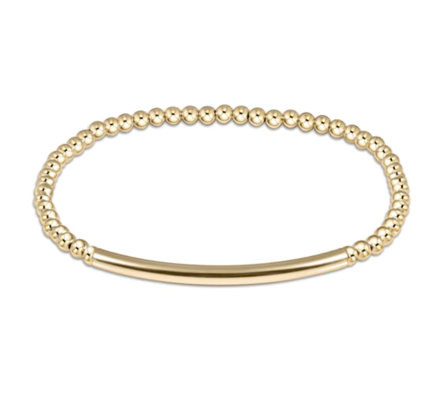 enewton Extends - Classic Gold 3mm Bead Bracelet - Bliss Bar Smooth