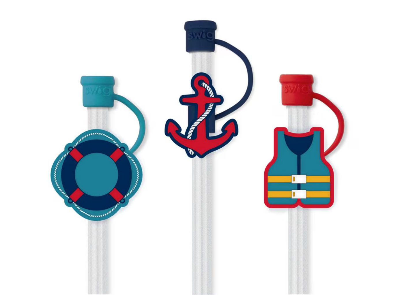 Errbody on the Boat Straw Topper Set