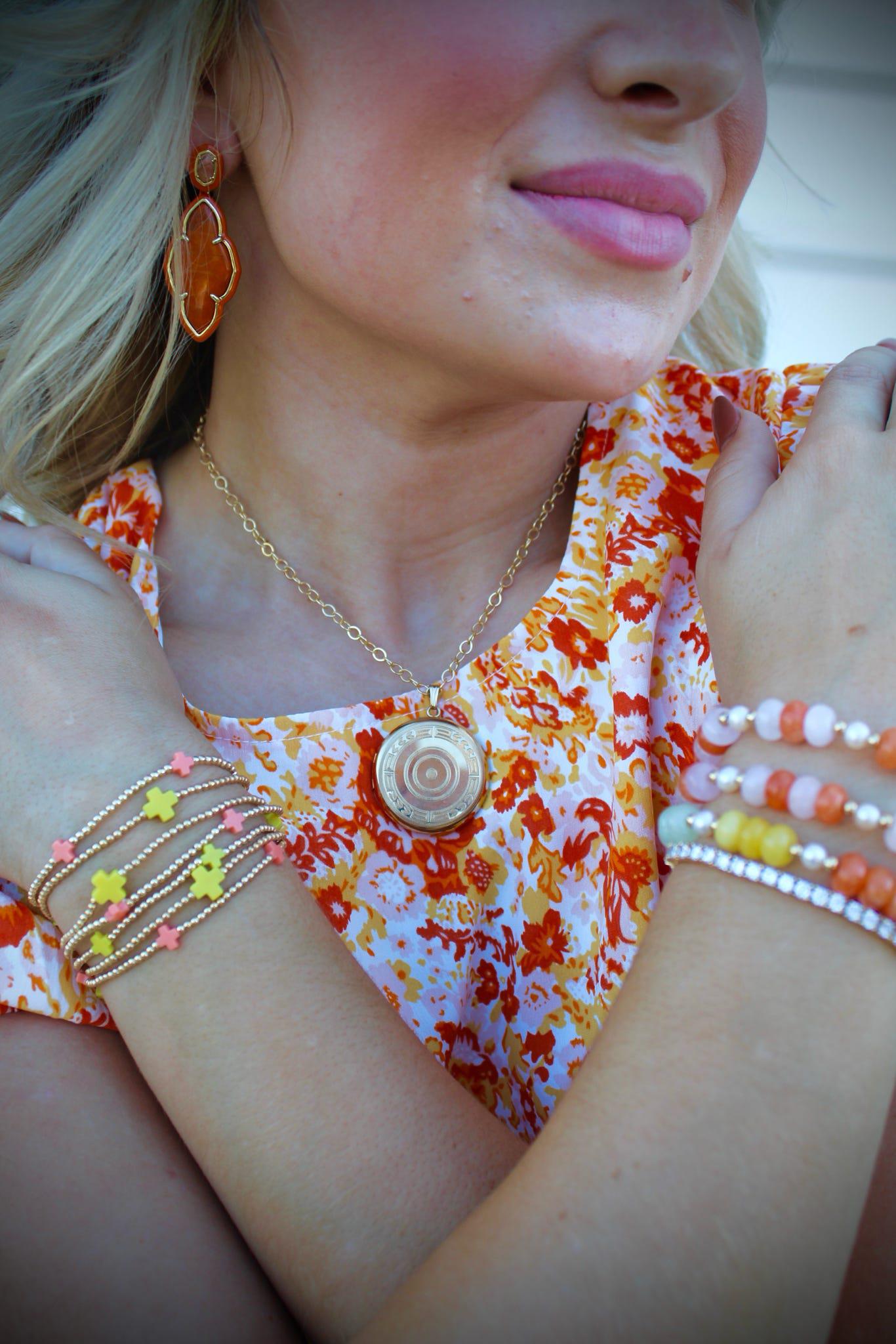 MINI DRESS W/ CUTOUTS AT THE BACK AND SIDES: ORANGE