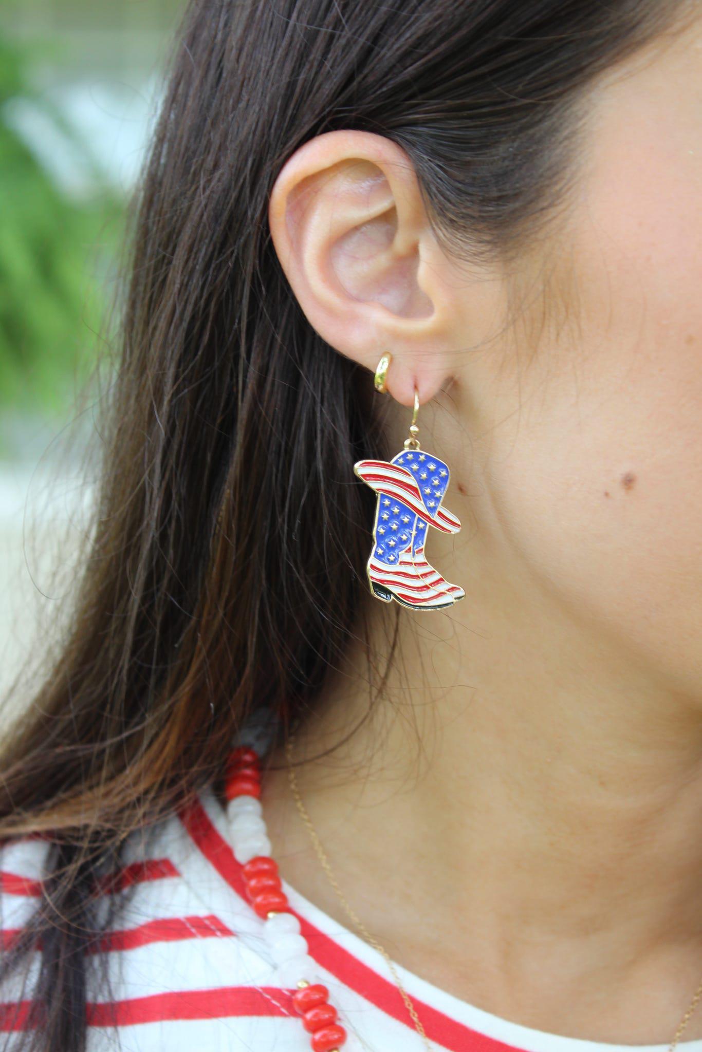 PATRIOTIC FASHION EARRINGS