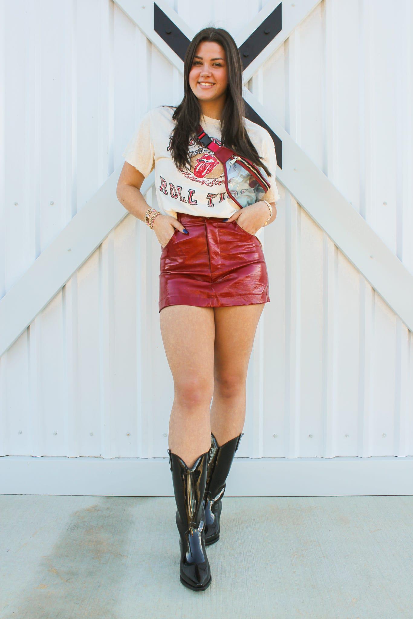 Rolling Stones Bama Football Lick Thrifted Tee