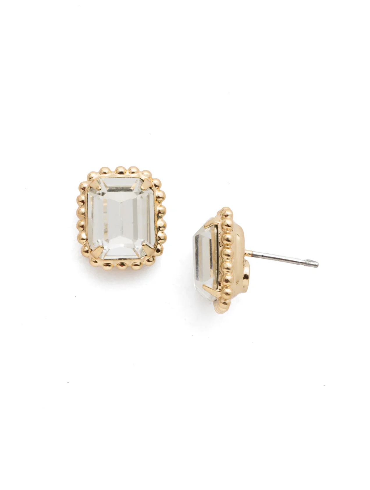 Octavia Scalloped Stud Earrings