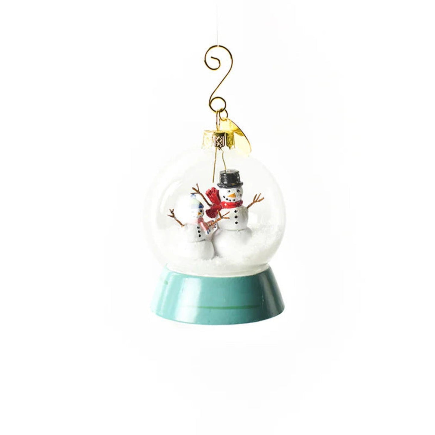 Frosty Snow Globe Shaped Ornament