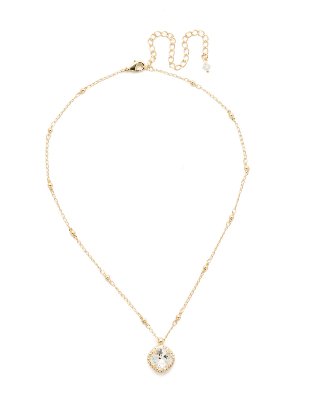 Cushion-Cut Pendant Necklace