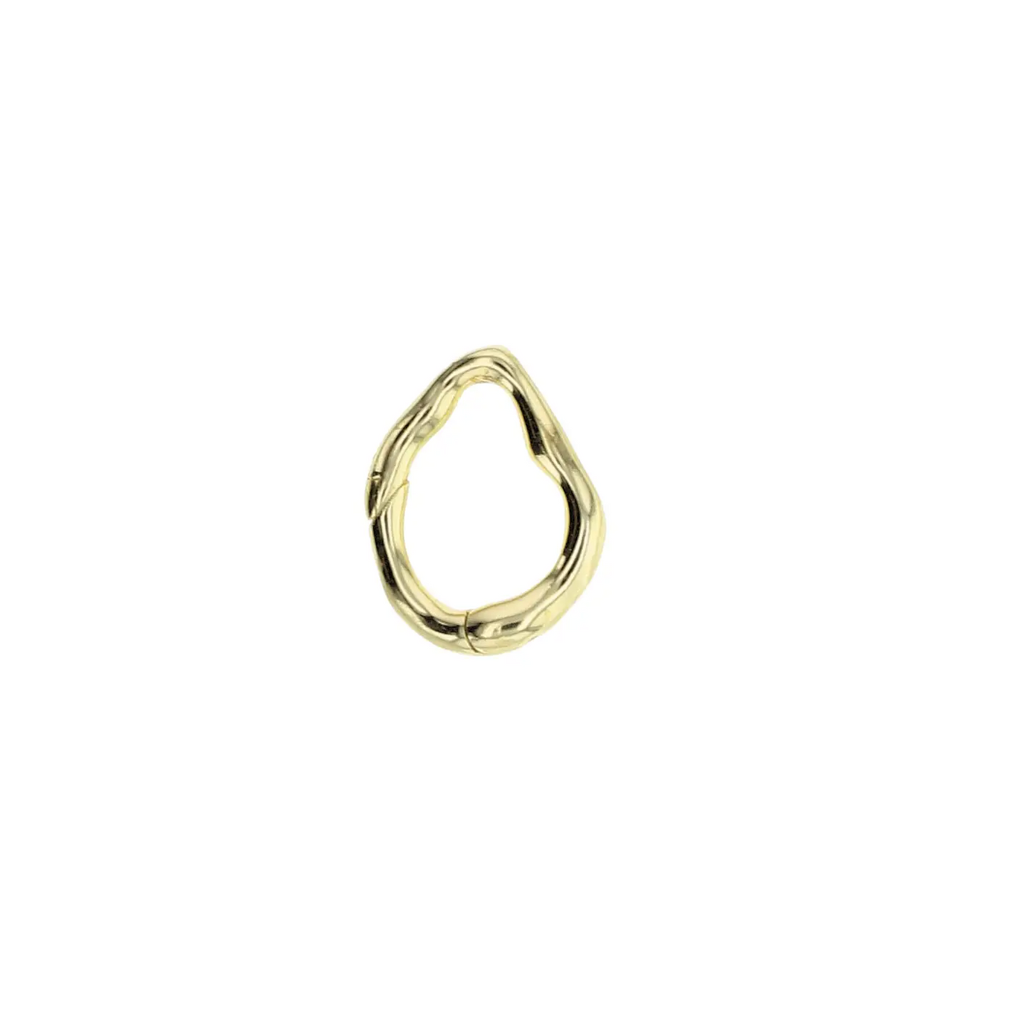 Gold Charm Clasp - Irregular Ring Clasp
