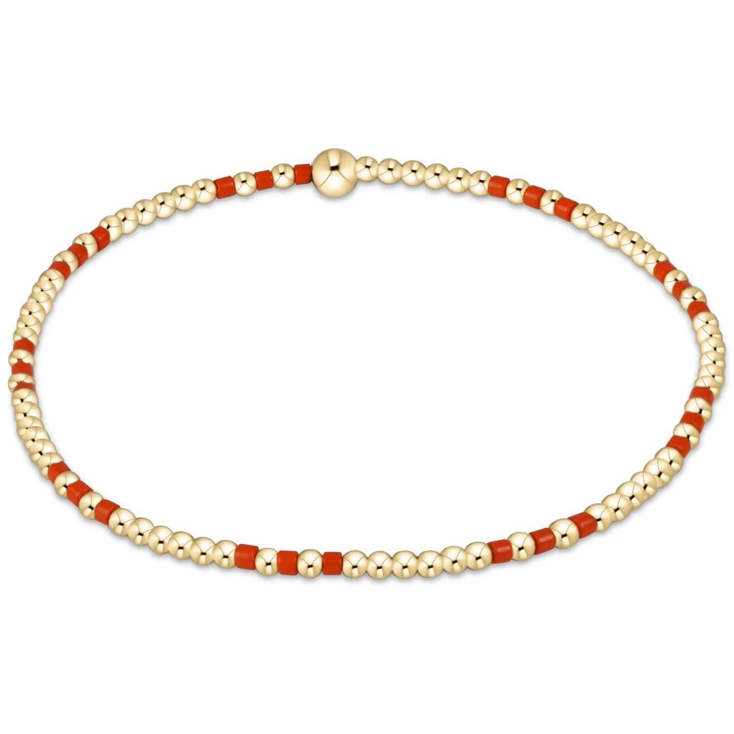 Gameday Hope Joy Pattern 2mm Bead Bracelet