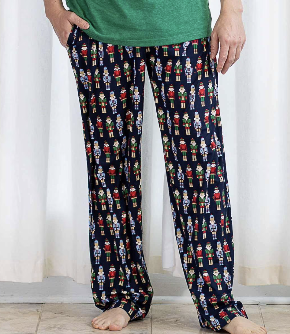 Men's Navy Nutcracker Sleep Pants
