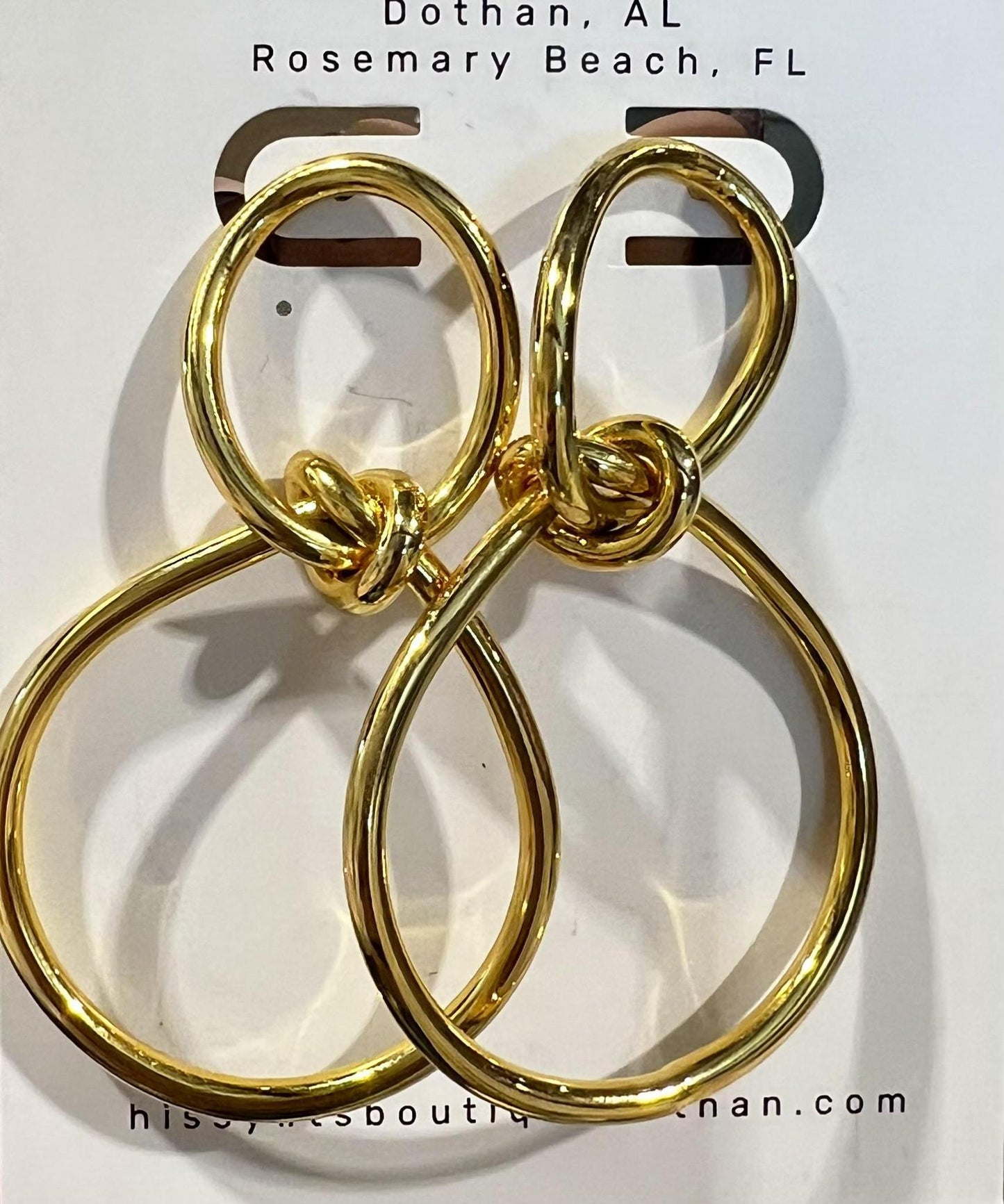 Infinity Knotted Drop Earring