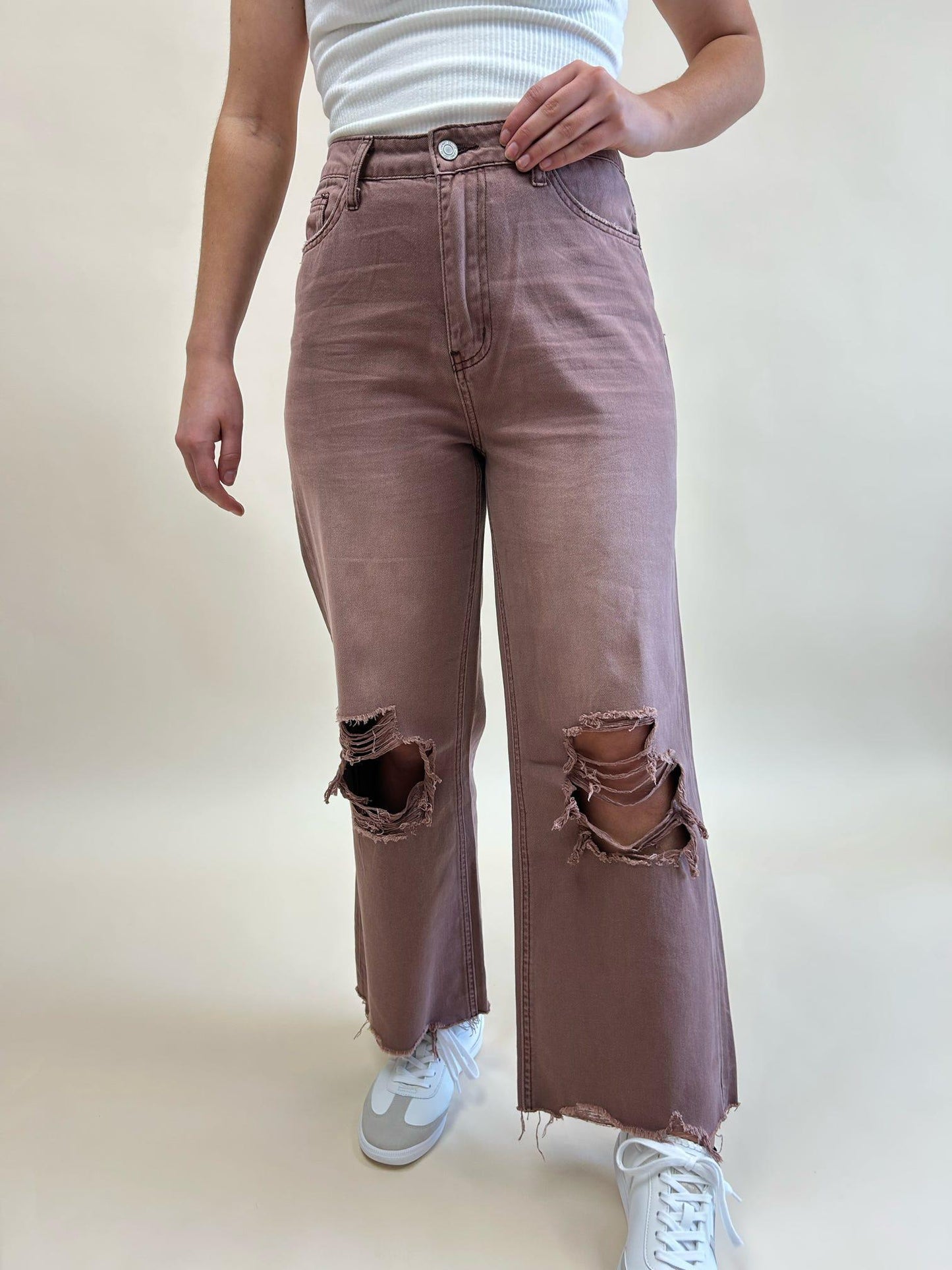 90's Vintage Crop Flare: Aztec