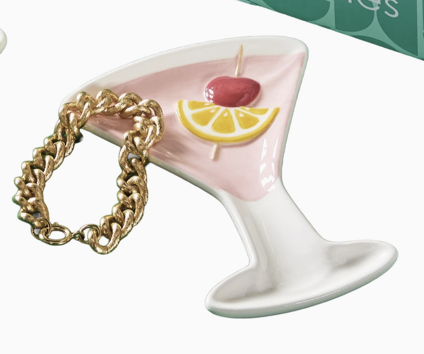 Martini Glass Trinket Dish