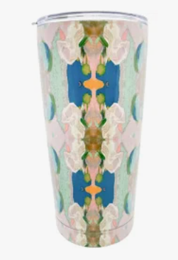 Monet's Garden Navy Tumbler