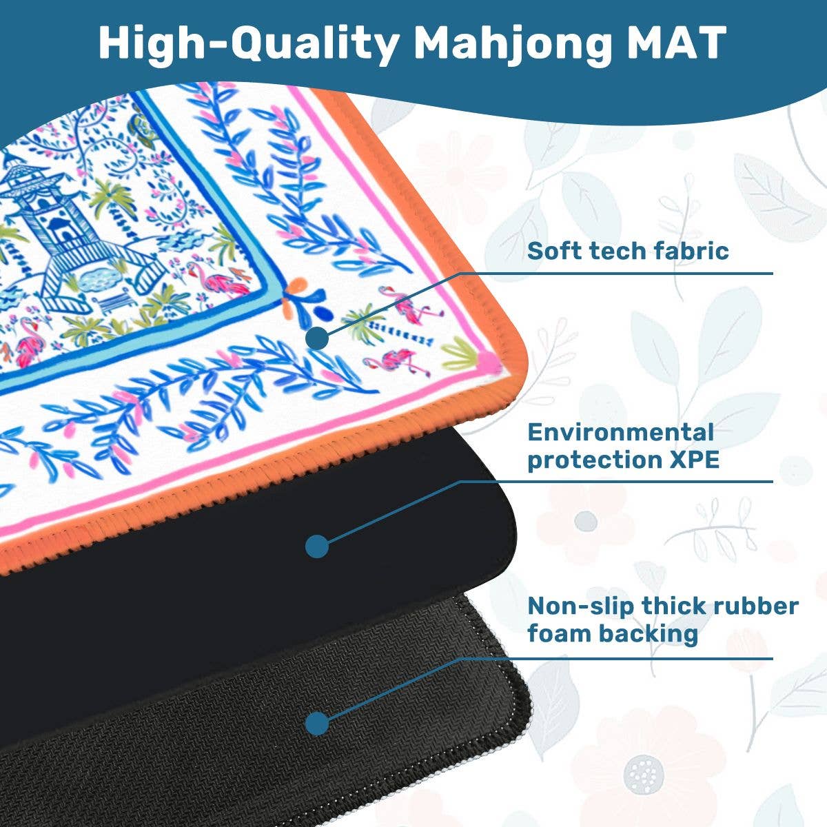 Britt Mills Mahjong Mats (Non-Neoprene): Dynasty