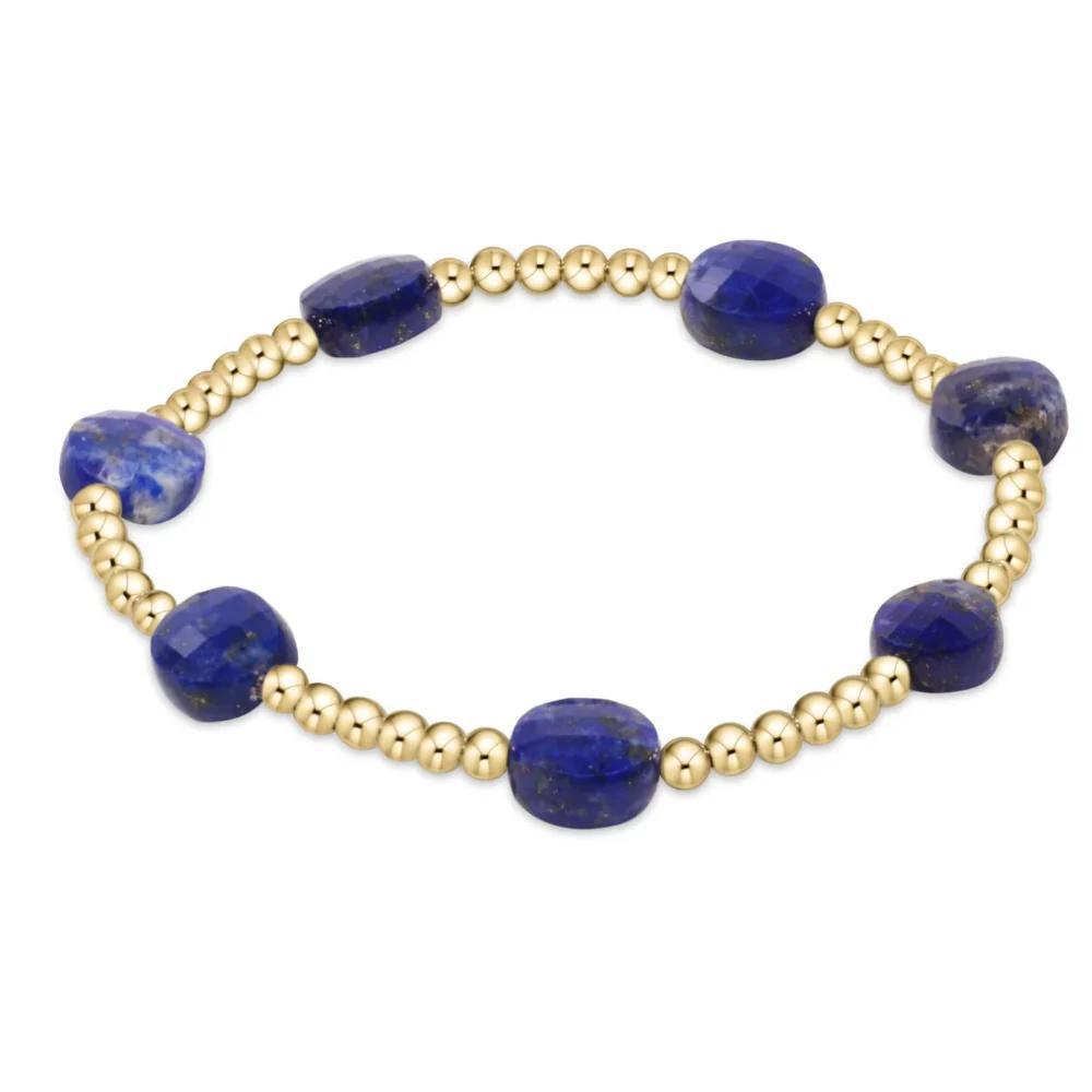 Admire Gold 3mm Bead Bracelet - Sodalite