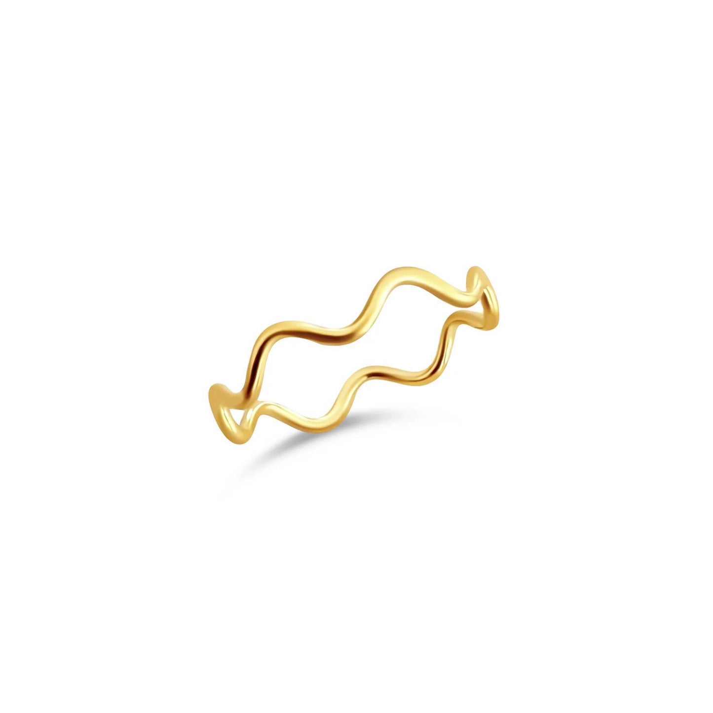 Bruna Wave Ring-Gold