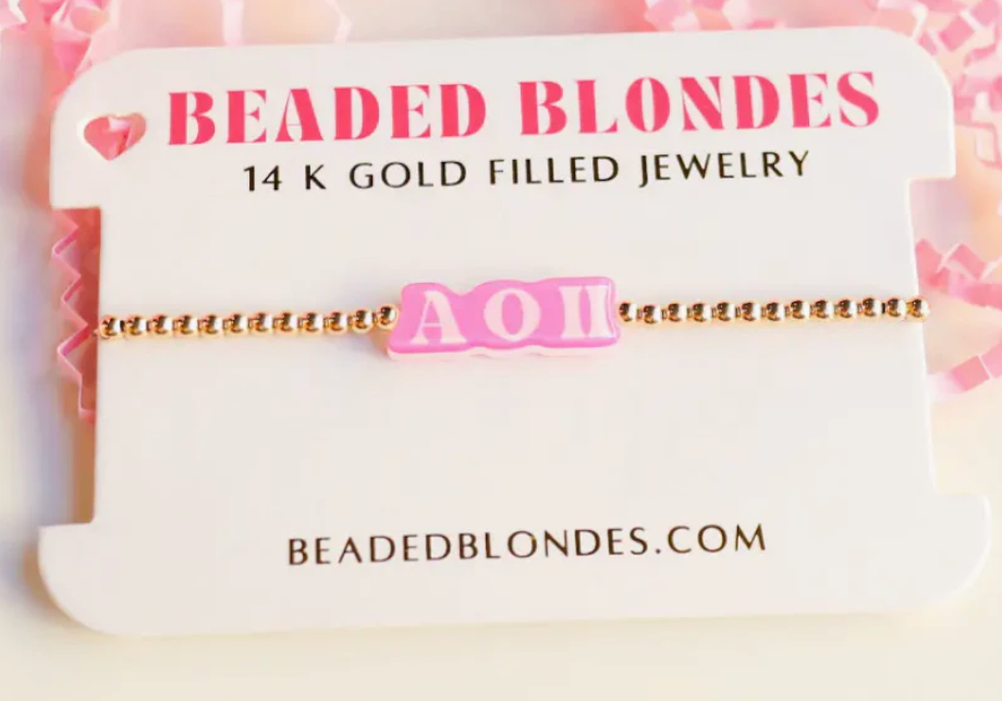 14k Gold Filled Sorority Bracelet