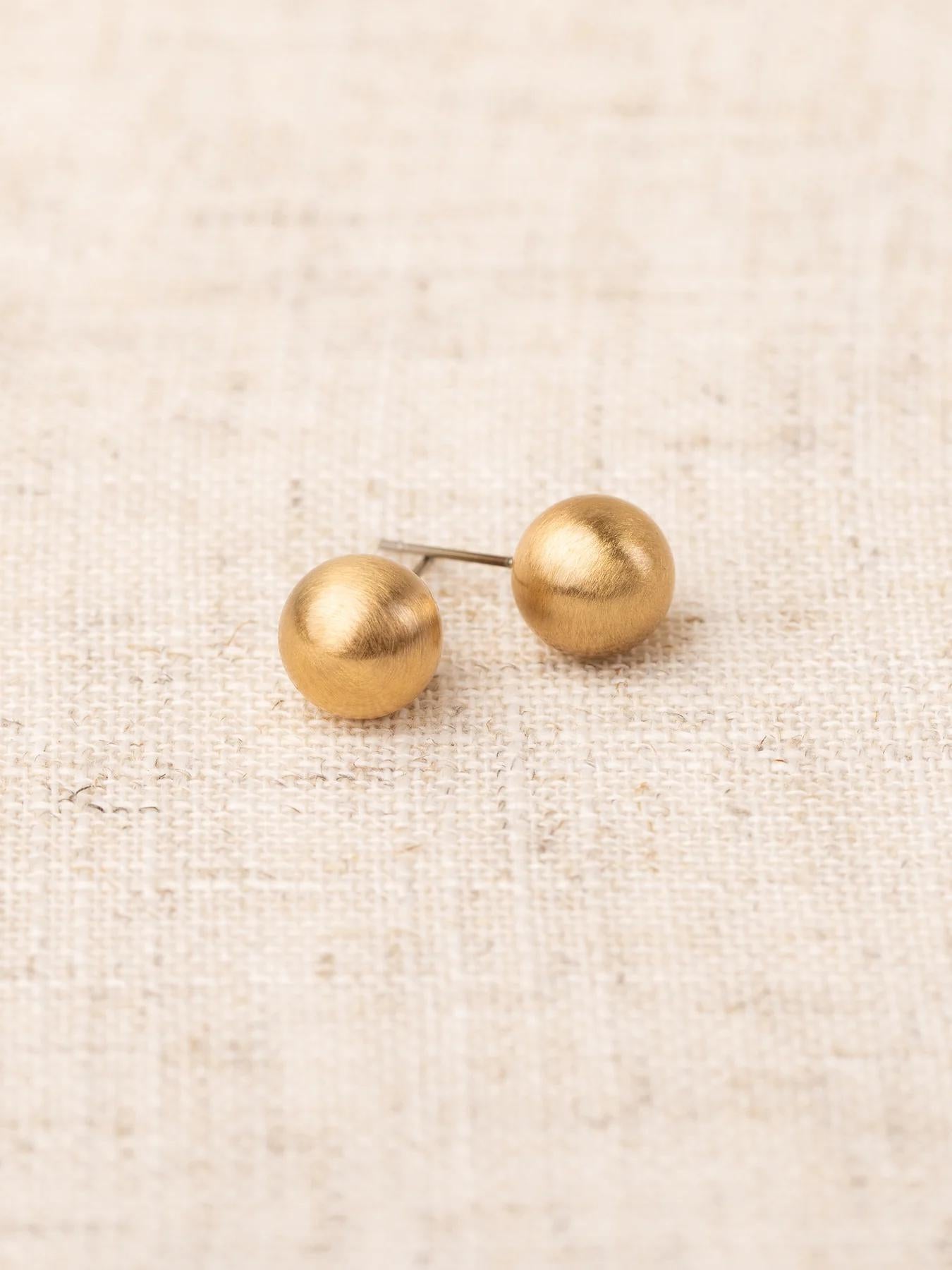 Grenada Brushed Gold Earrings