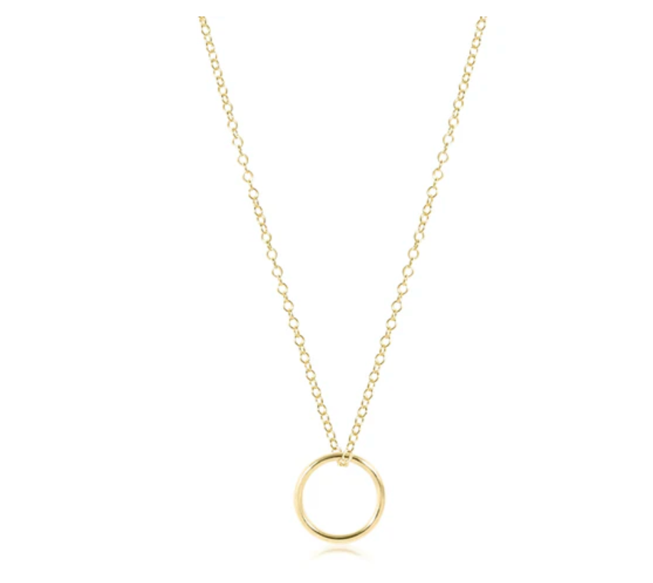 egirl 14" Necklace Gold - Halo Gold Charm