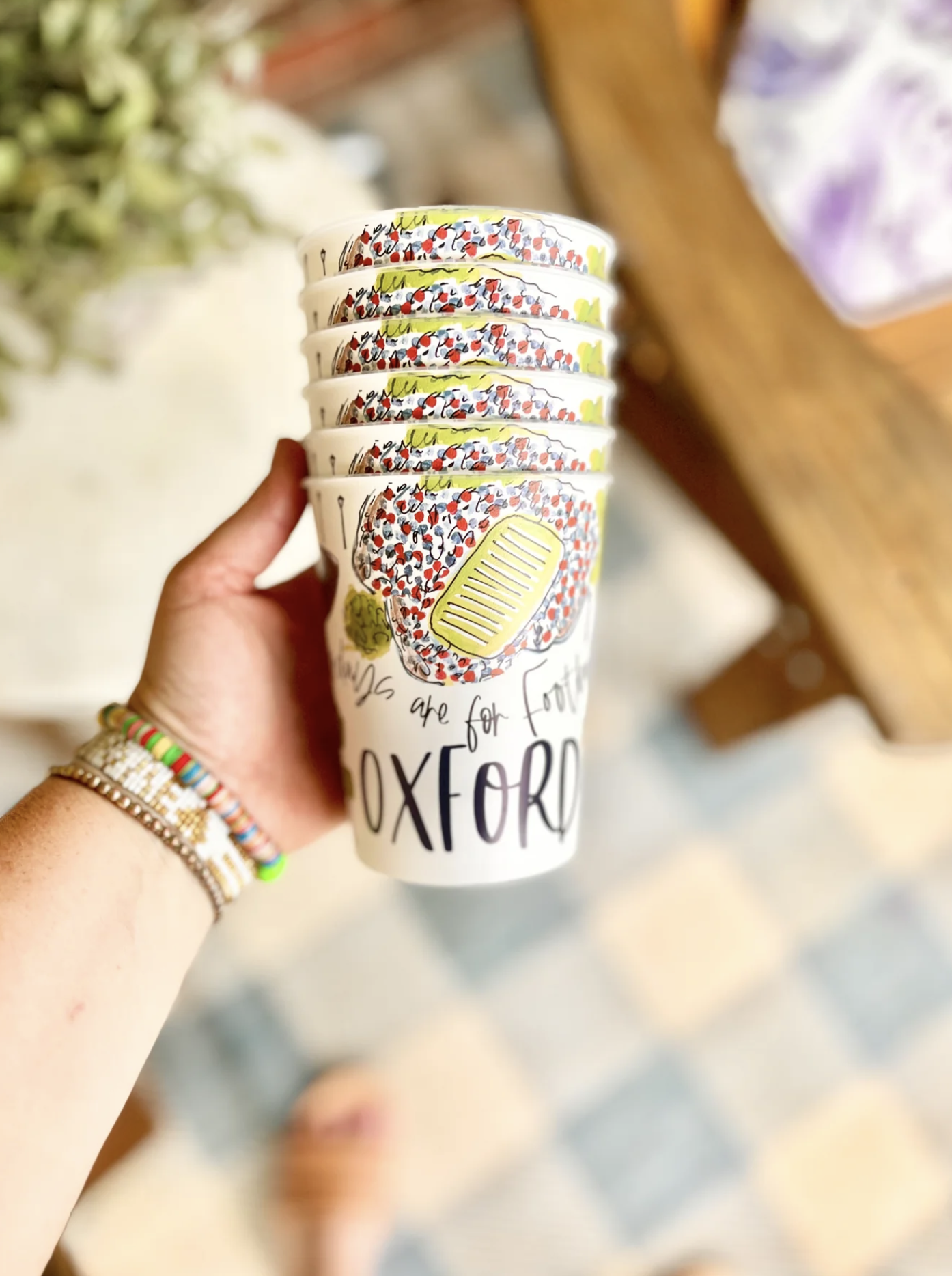 Reusable College Town Cup - Set of 6