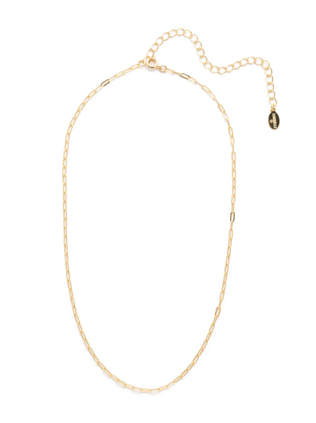 SMALL PAPER CLIP CHAIN NECKLACE