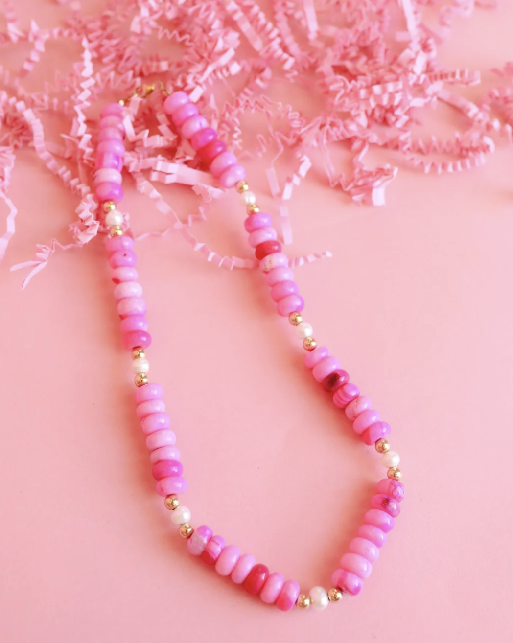 Pink Skies Gemstone Necklace