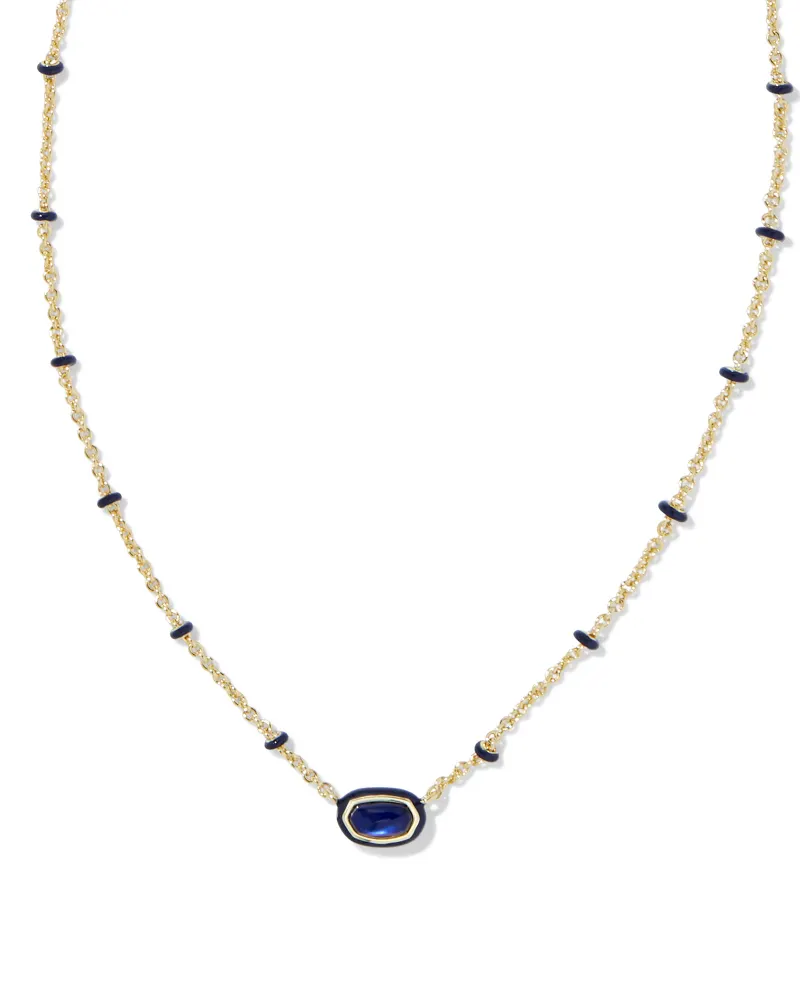 Mini Elisa Enamel Pendant Necklace