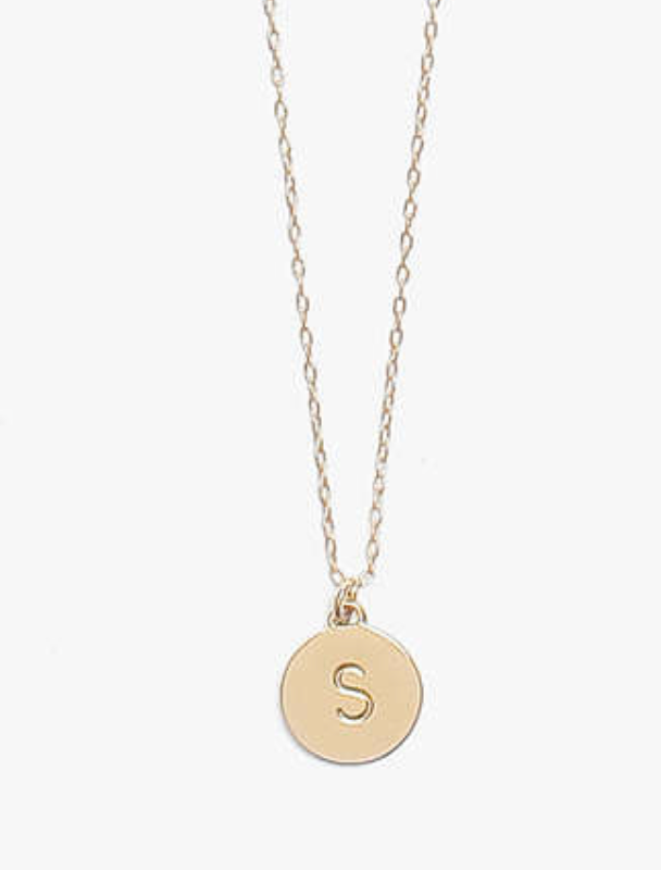 Mini Gold Initial Pendants