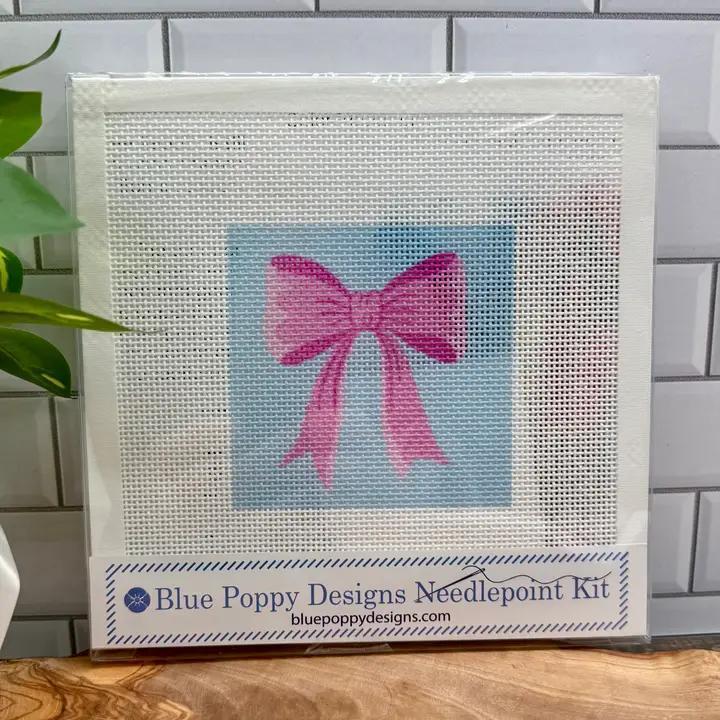 Pink Bow Needlepoint Kit
