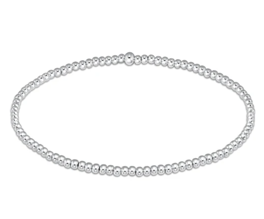 Classic Sterling 2mm Bead Bracelet