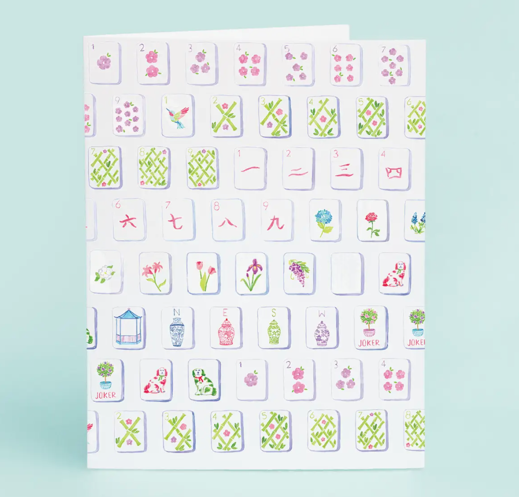 Mahjong Cards With Envelopes