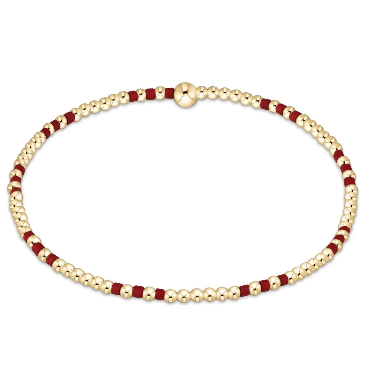 Gameday Hope Joy Pattern 2mm Bead Bracelet