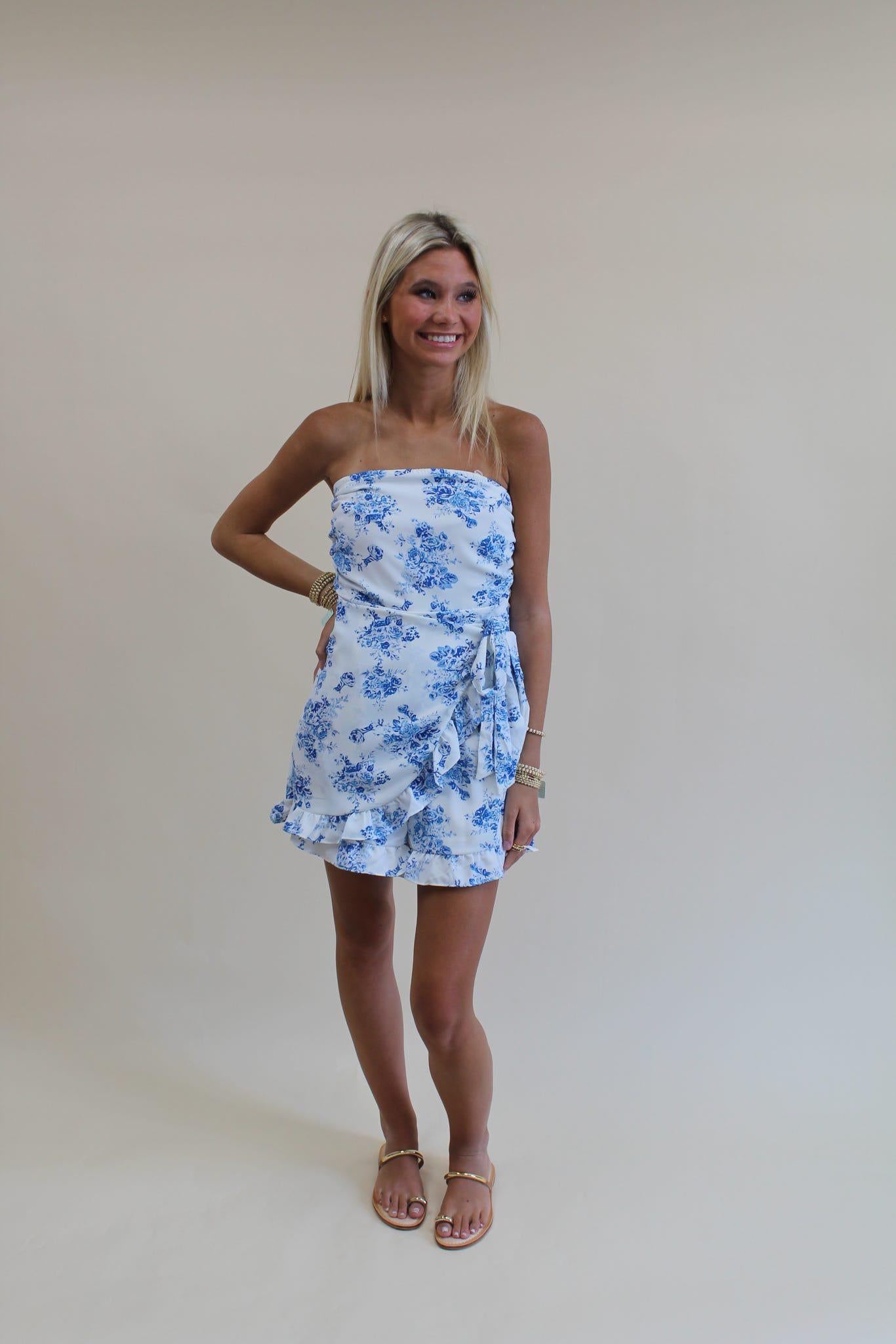 Bella Blue Mini Dress
