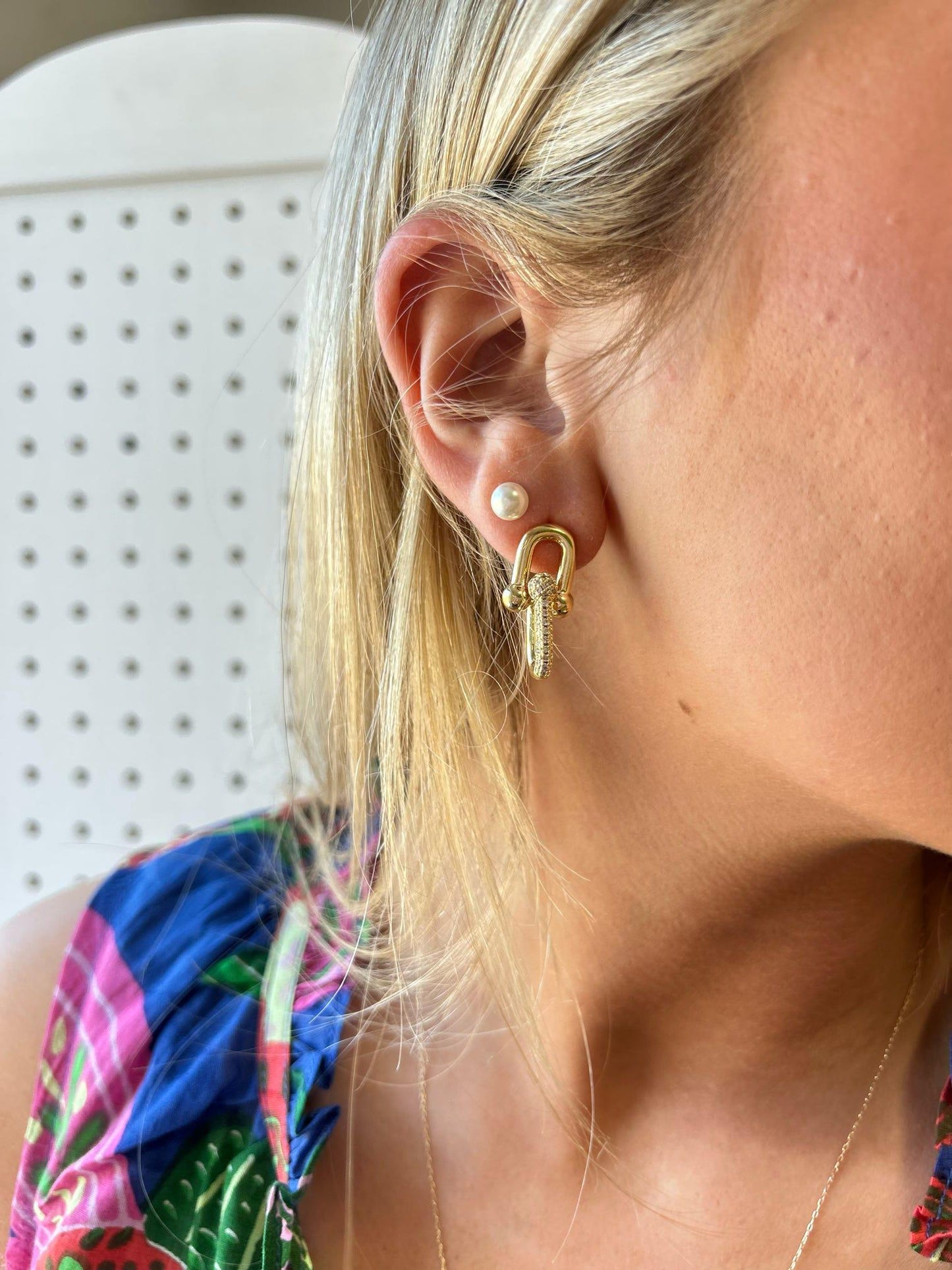 Margo Pave Post Earring