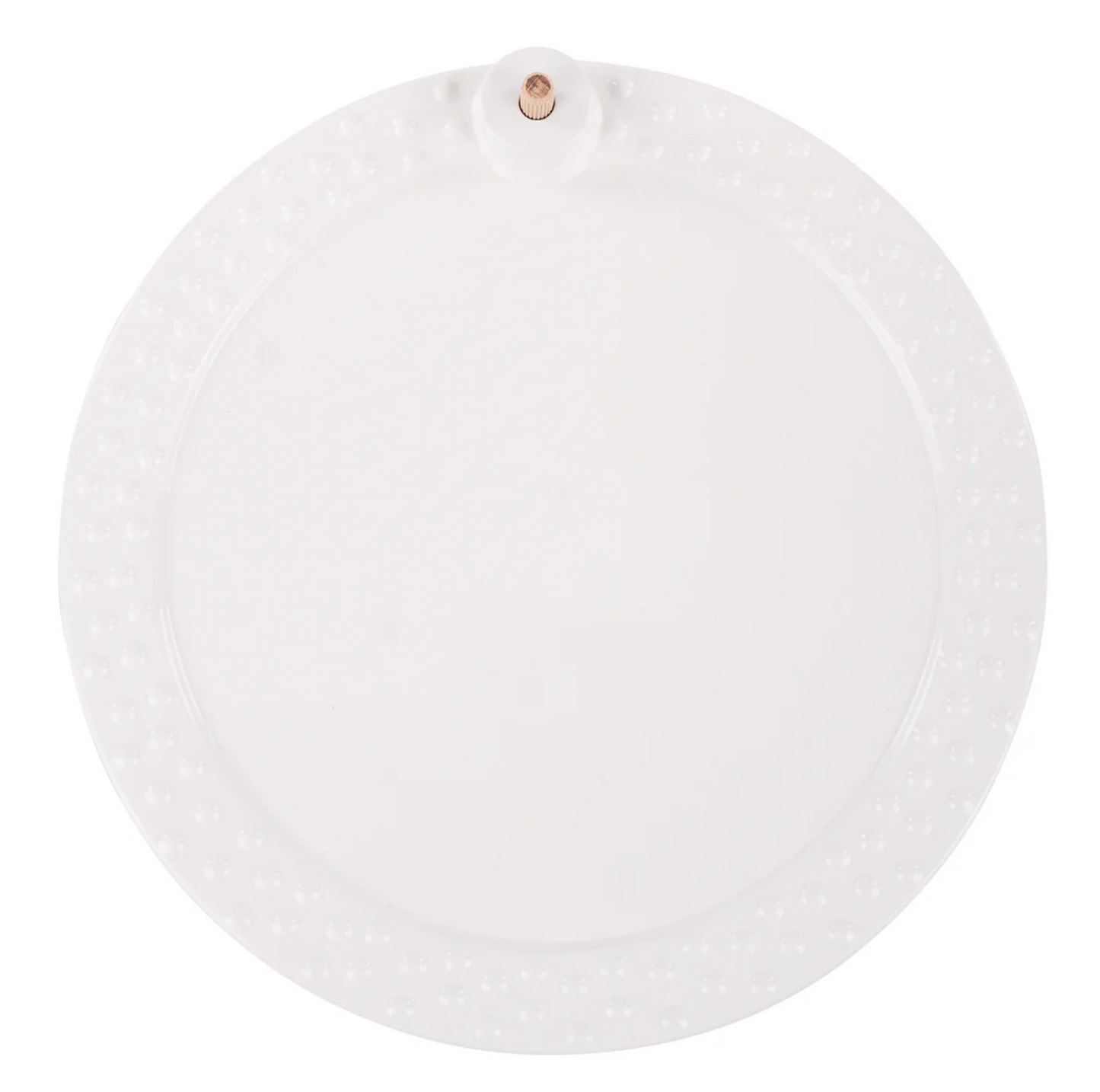 White Round Platter