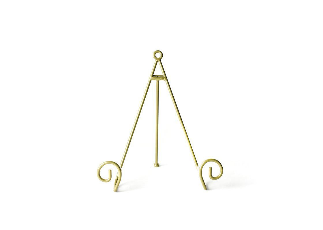 Medium Swirl Plate Stand Gold