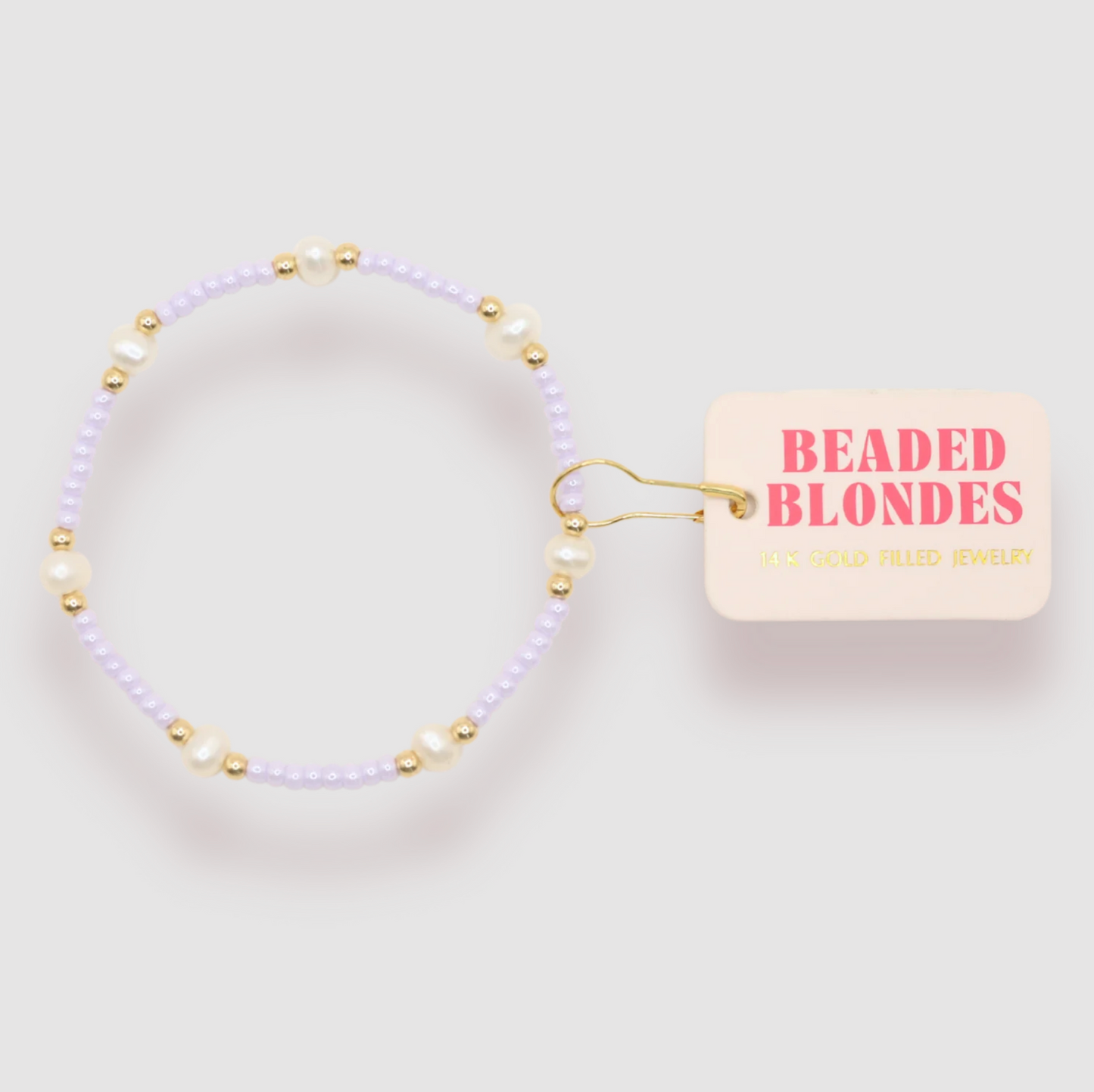 Beaded Pearl Bracelet with Czech Glass Beads
