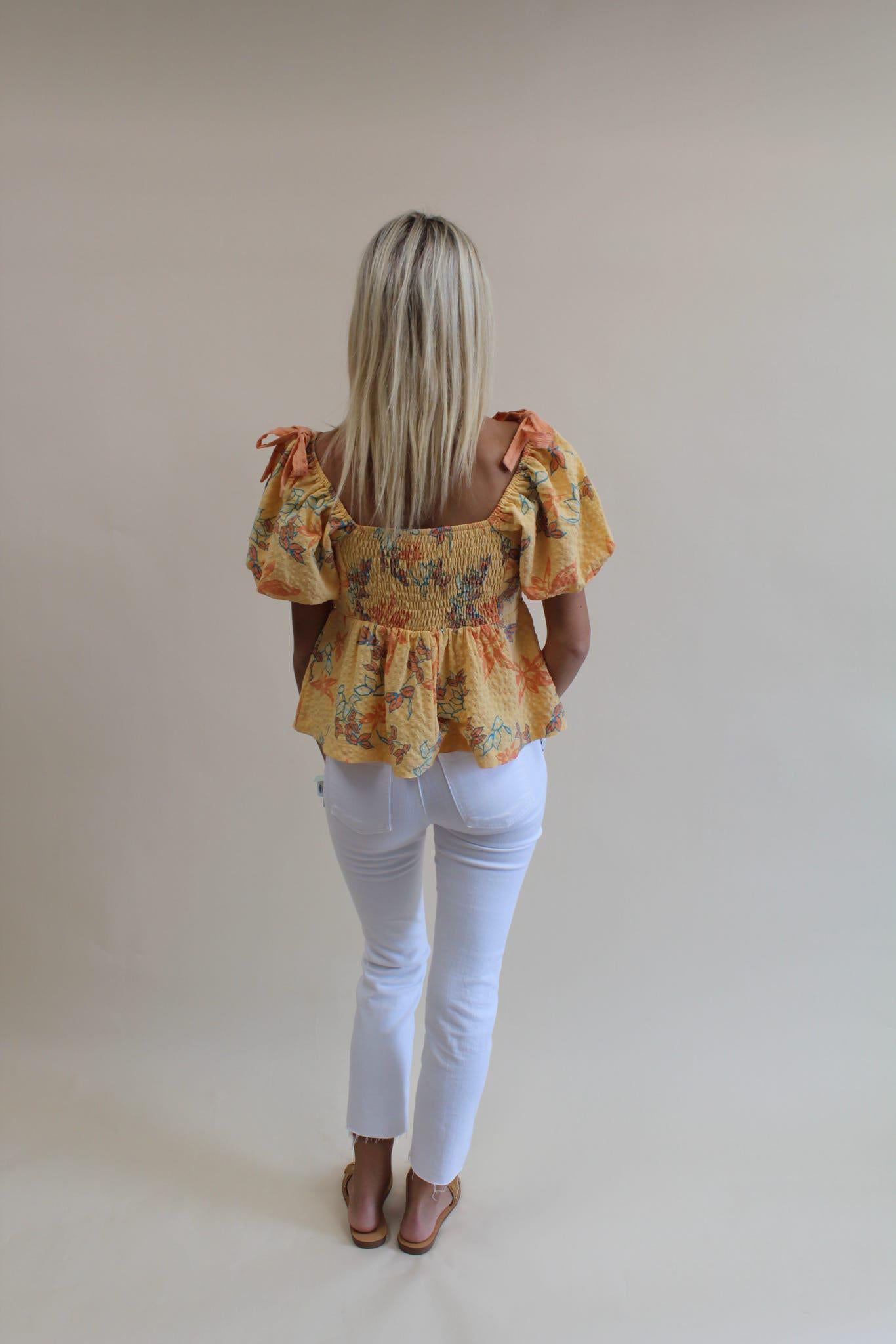 Papaya Waves Top