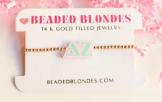 14k Gold Filled Sorority Bracelet