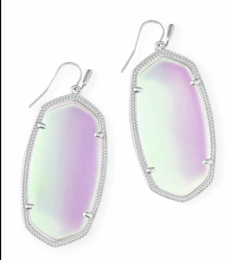DANIELLE STATEMENT EARRINGS-RHODIUM
