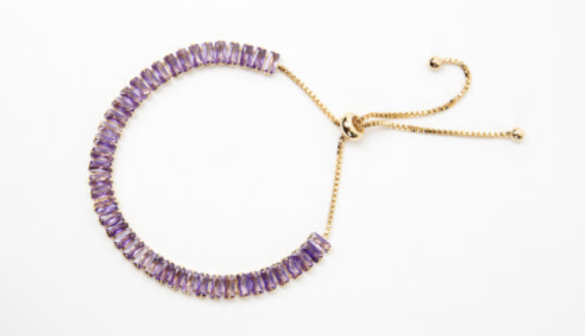 14k Gold Plated Elevated Tennis Bracelet