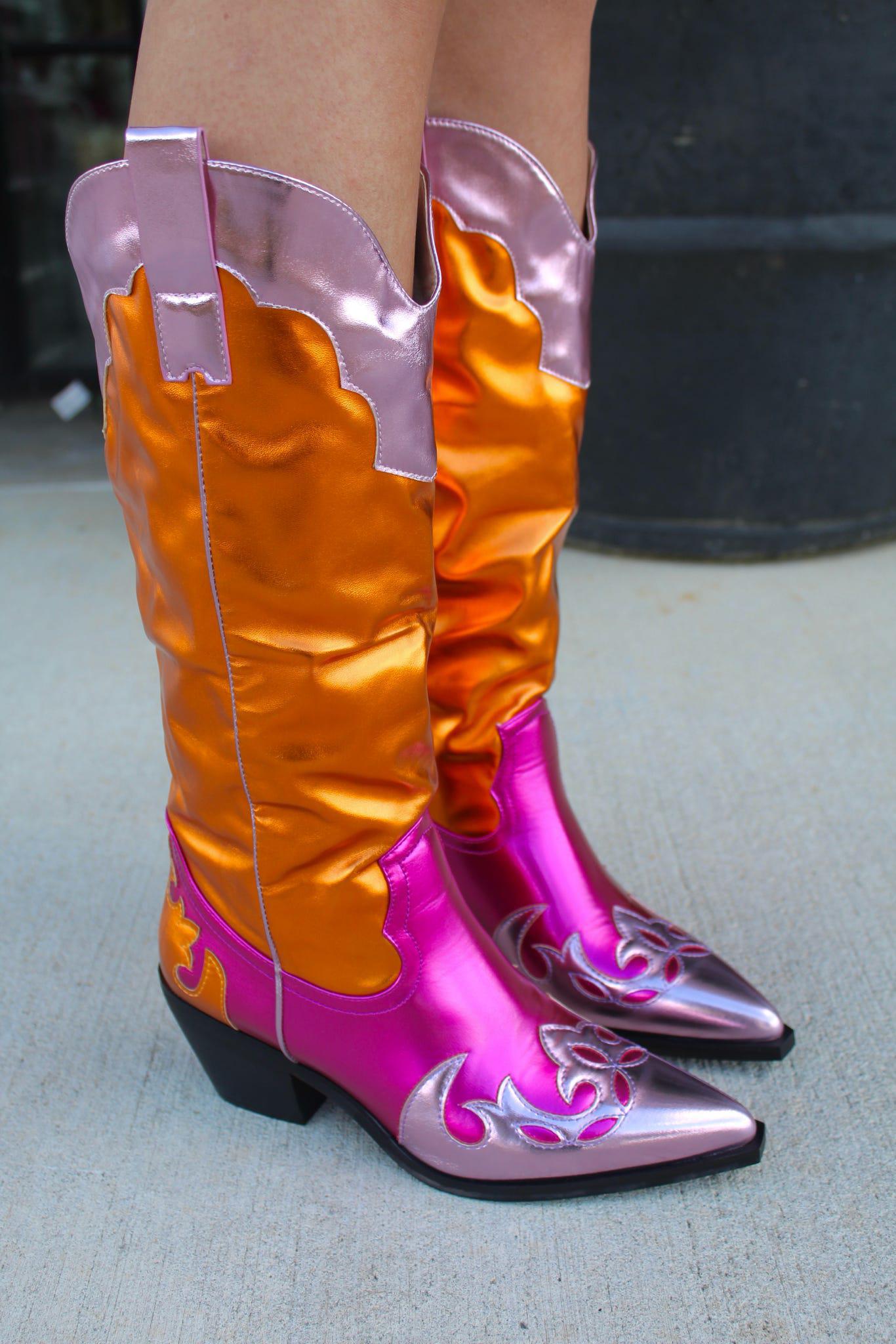 HENDRIX COWGIRL BOOTS TALL PINK
