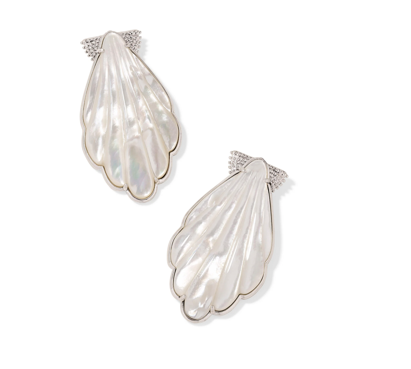 Alexa Statement Ear Vintage Silver Ivory Mother of Pearl