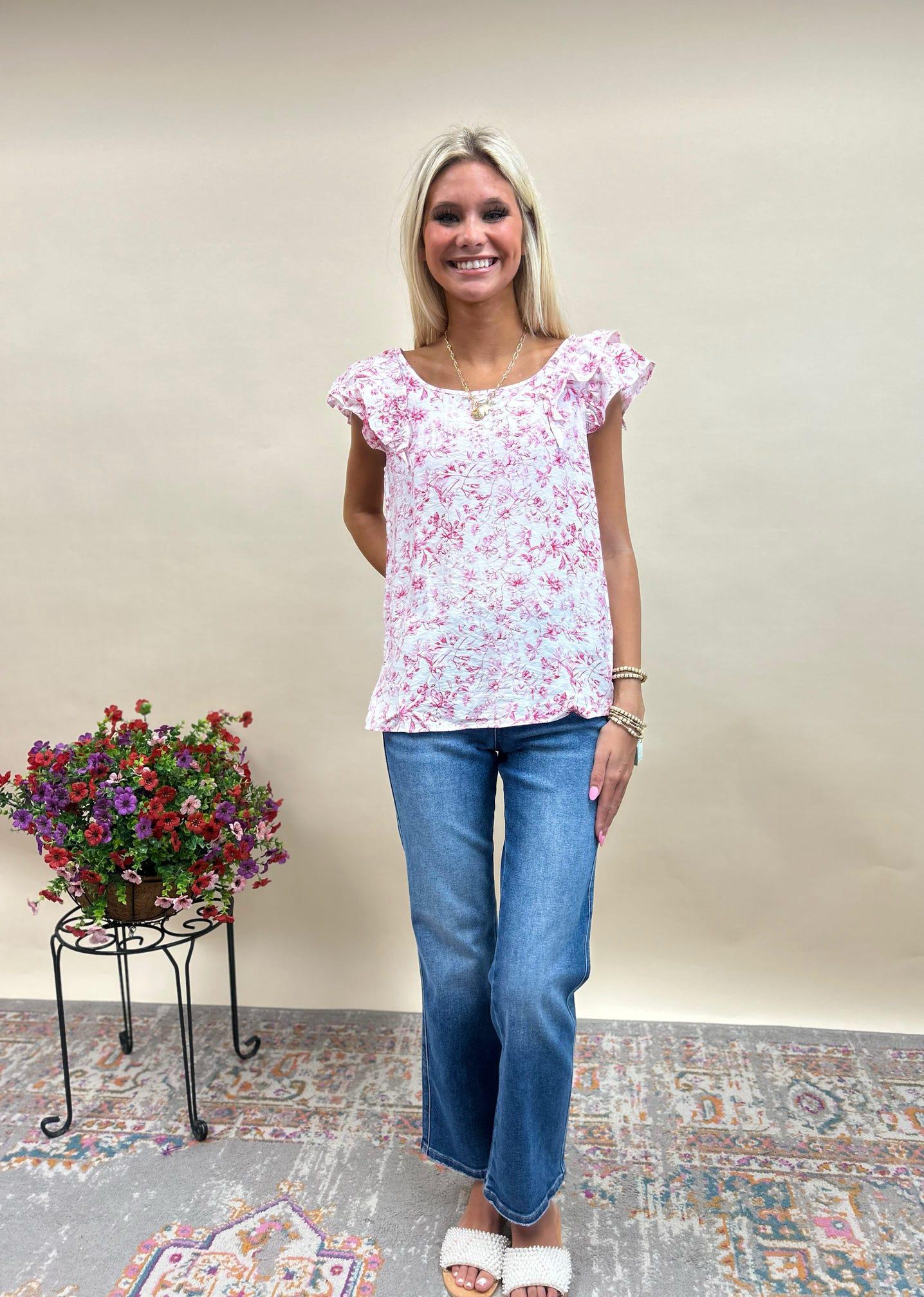 Kayla Flowy Bow Top
