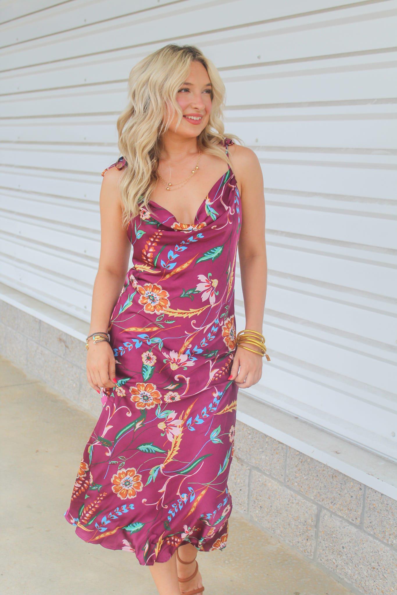 Florence Floral Midi Dress