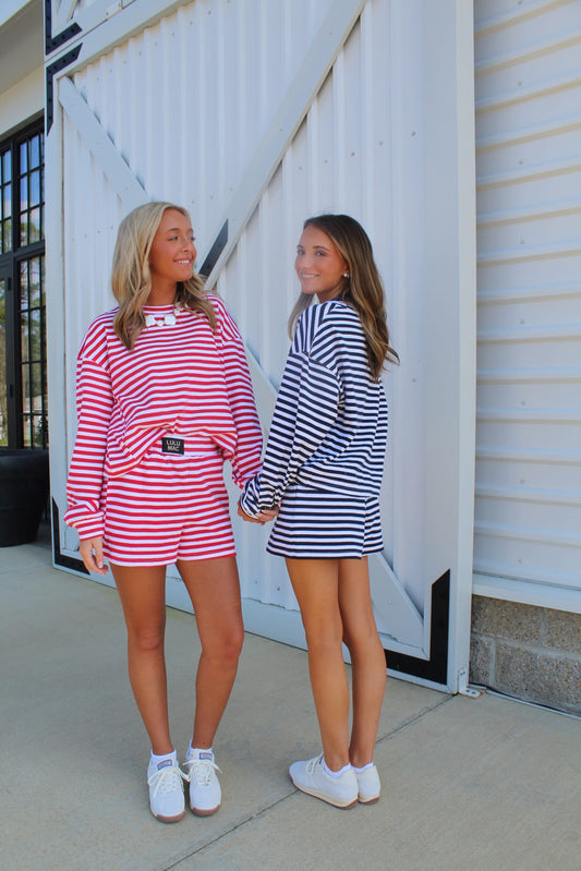 Lulu Mac Long Sleeved Striped Top